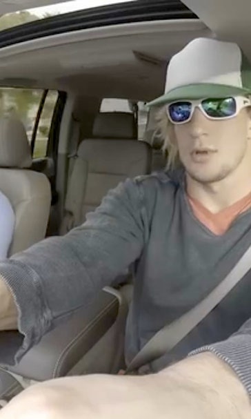 Rob Gronkowski somehow goes unnoticed as an undercover Lyft driver